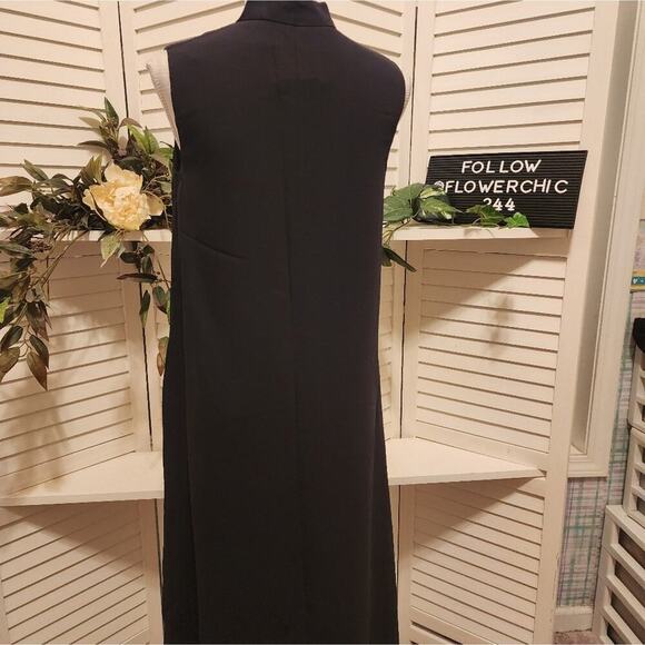 STEPHAN SCHNEIDER  PARTIAL ZIP BLACK SLEEVELESS DRESS SIZE SMALL - Picture 5 of 5